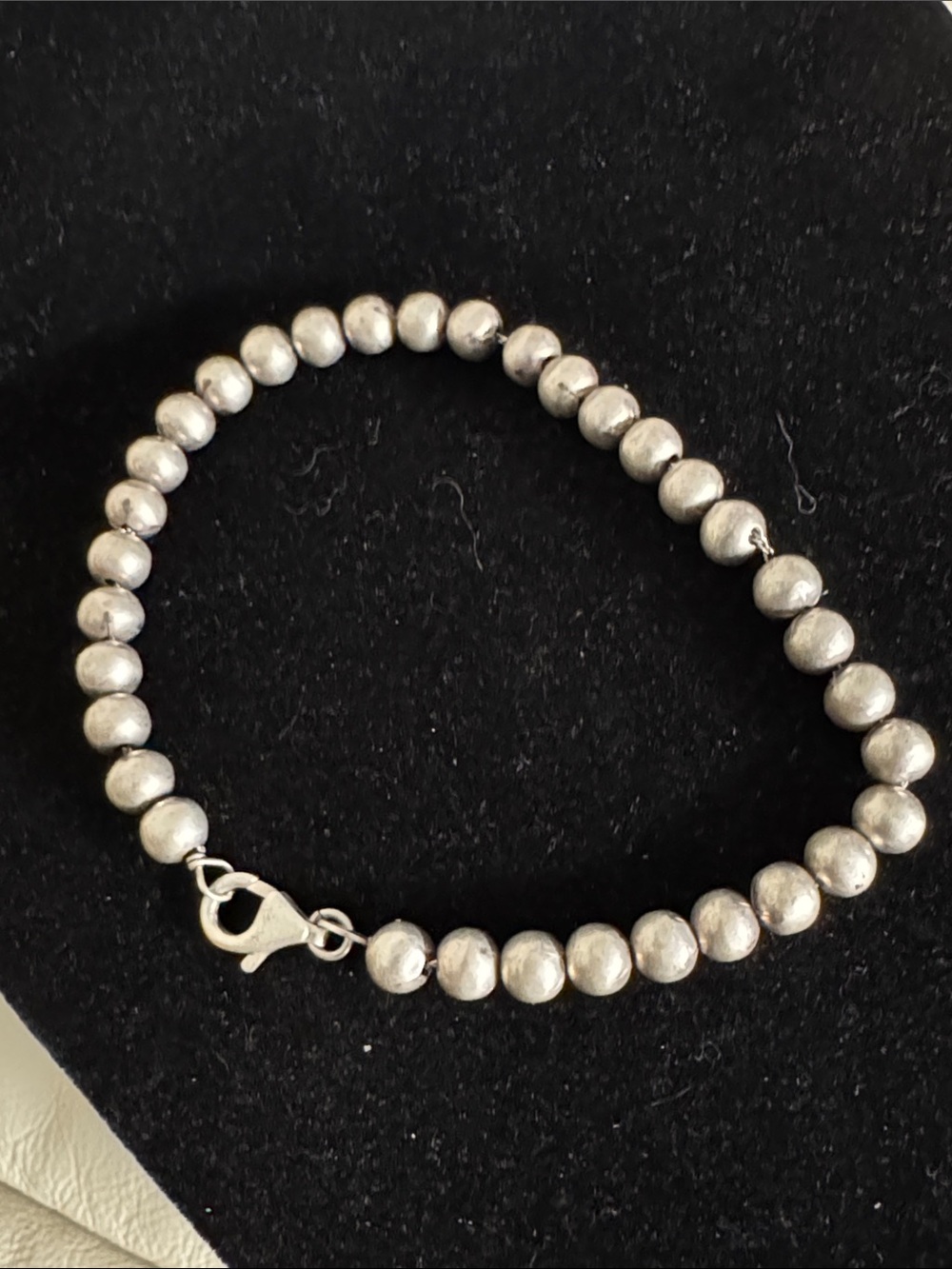 Classic Sterling silver  Beaded Bracelet - Women Jewelry